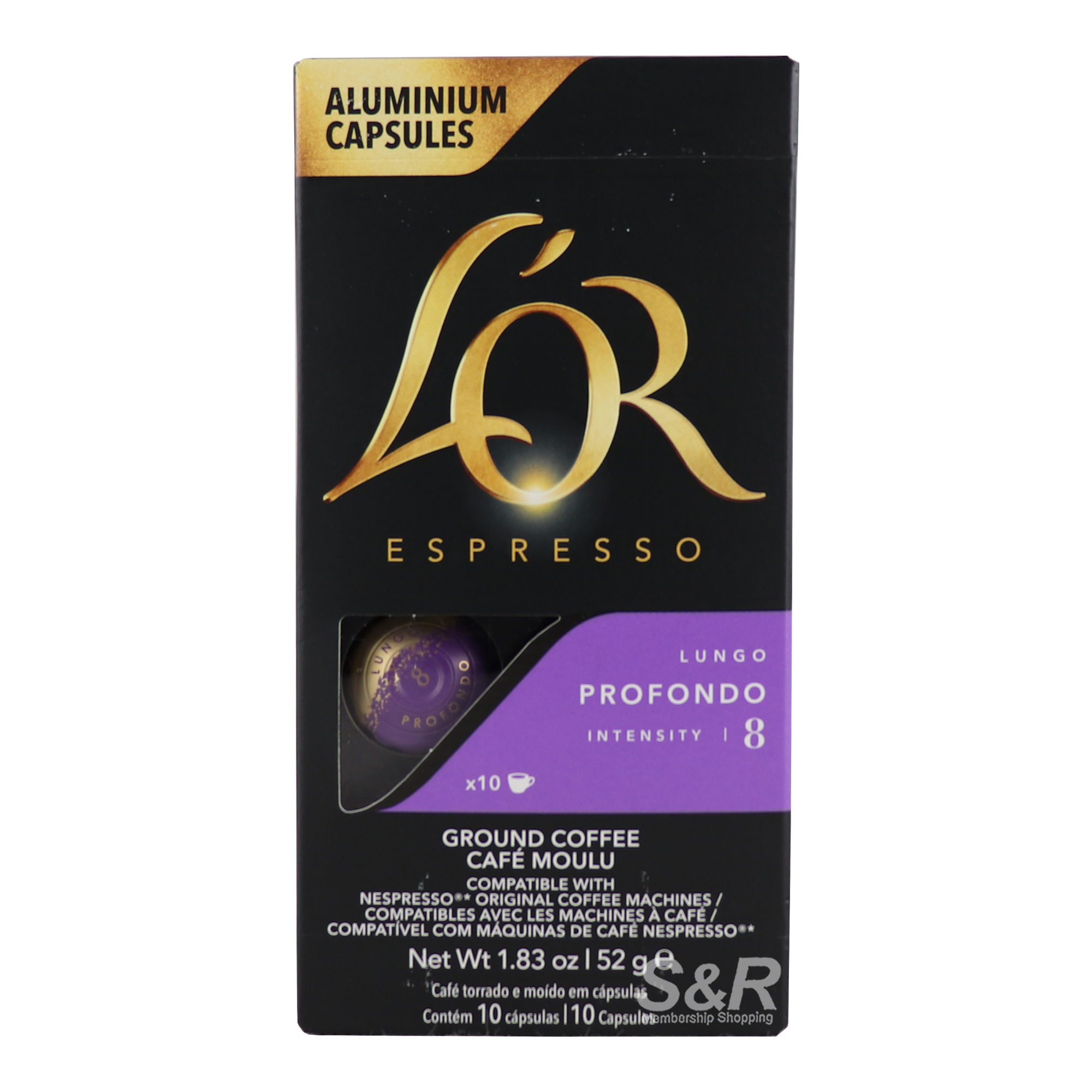 Lor Espresso Lungo Ground Coffee 10pcs